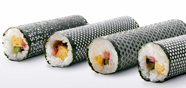Il sushi raffinato si fa con l’alga incisa col laser