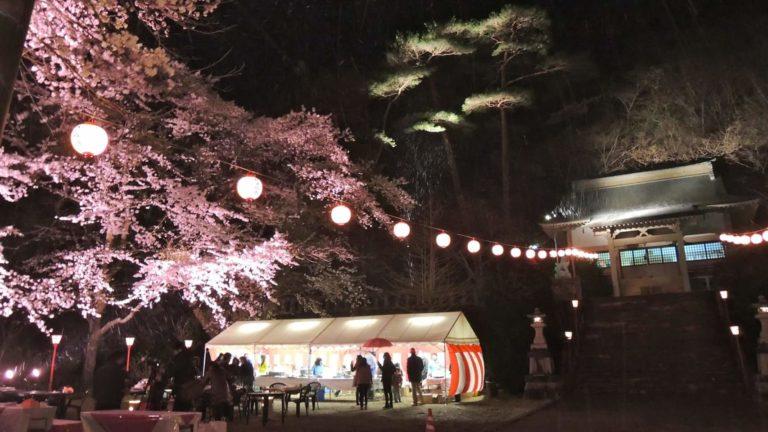 Hanami in notturna a Kinugawa-Onsen