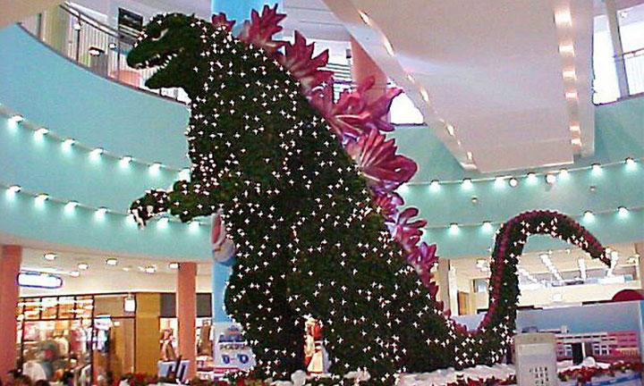 albero di natale godzilla