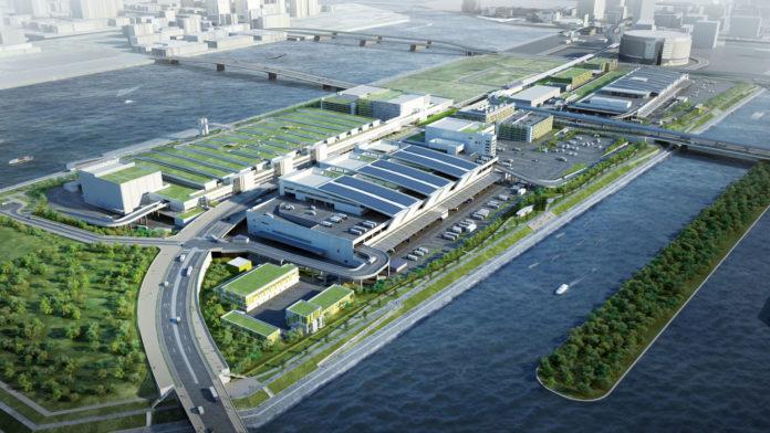 toyosu mercato rendering © Tokyo Metropolitan Central Wholesale Market