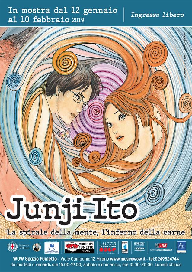 Mostra JUNJI ITO La spirale della mente, l’inferno della carne @ Milano