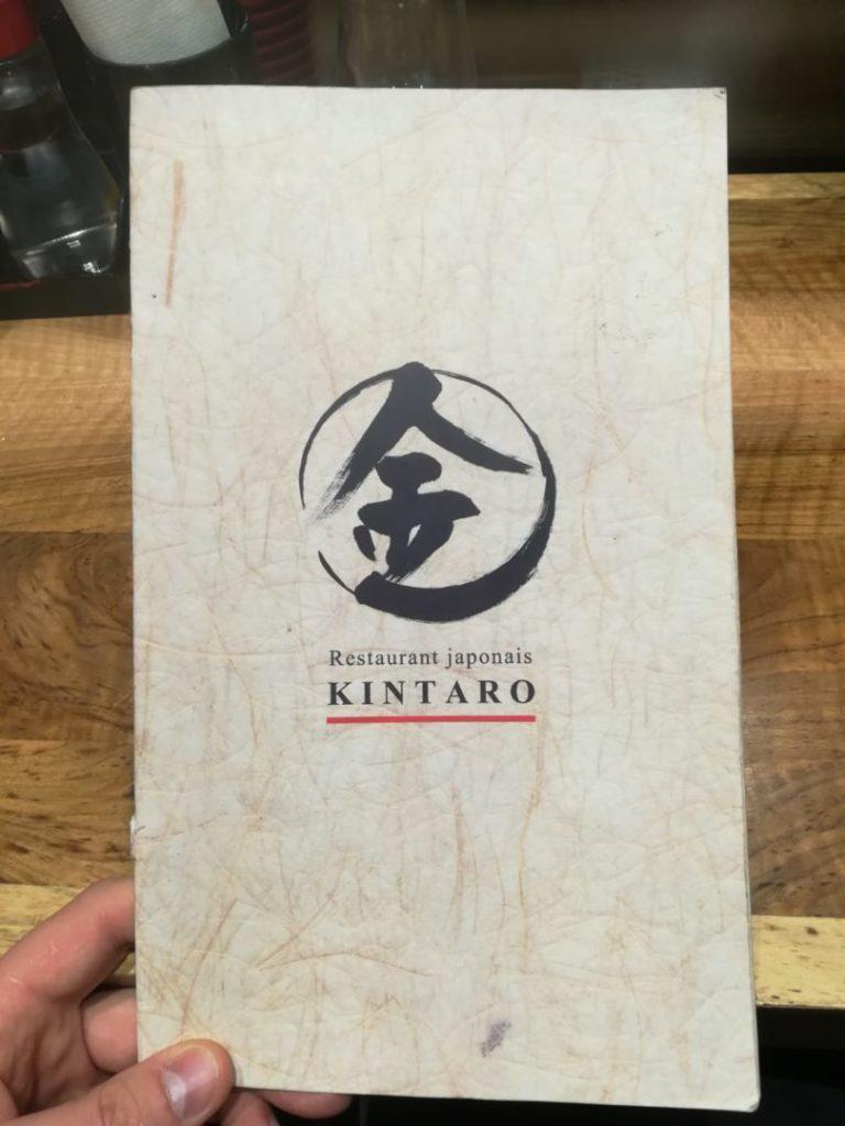 Menu ristorante giapponese Kintaro a parigi