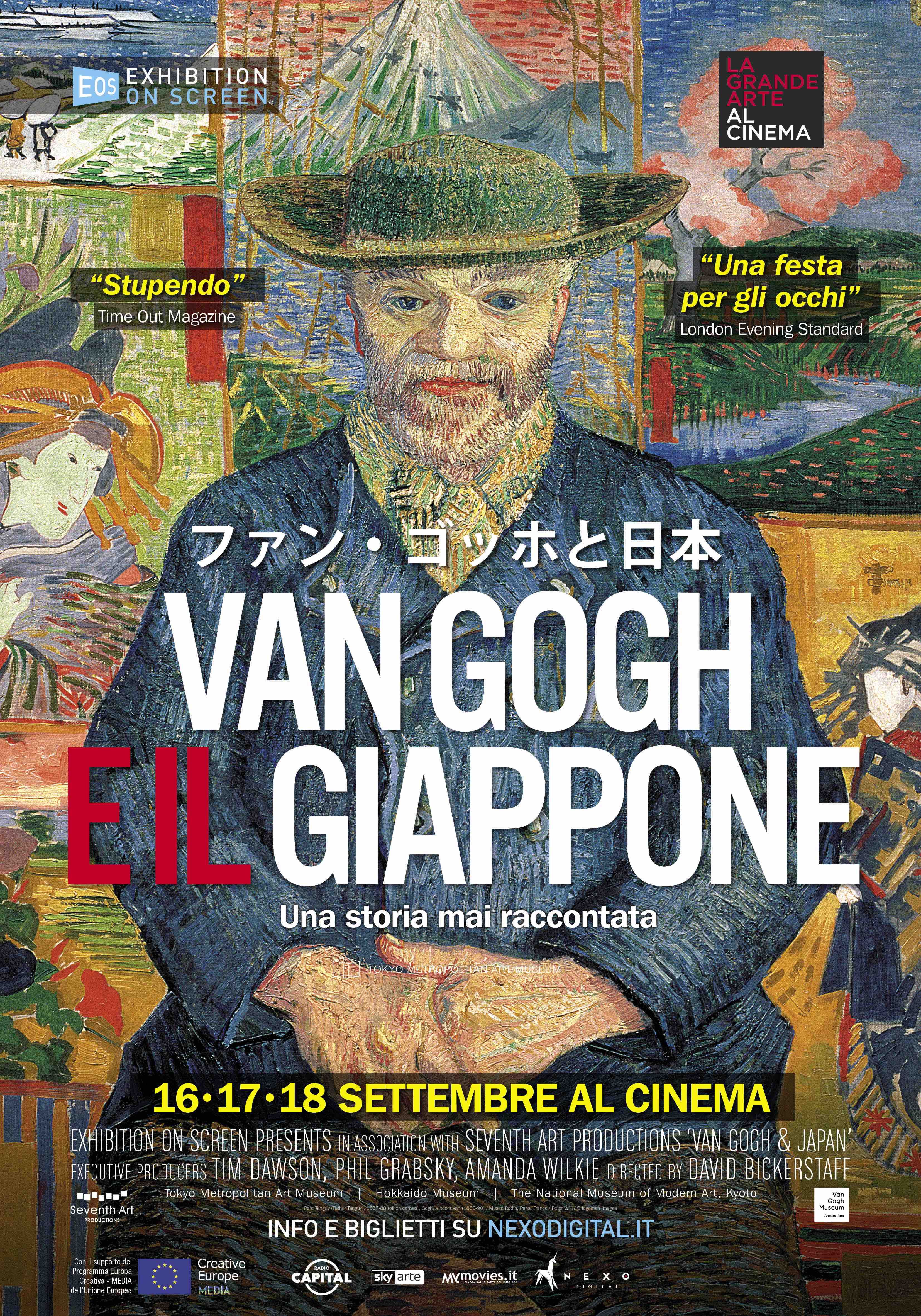 Locandina Van Gogh e il giappone documentario al cinema