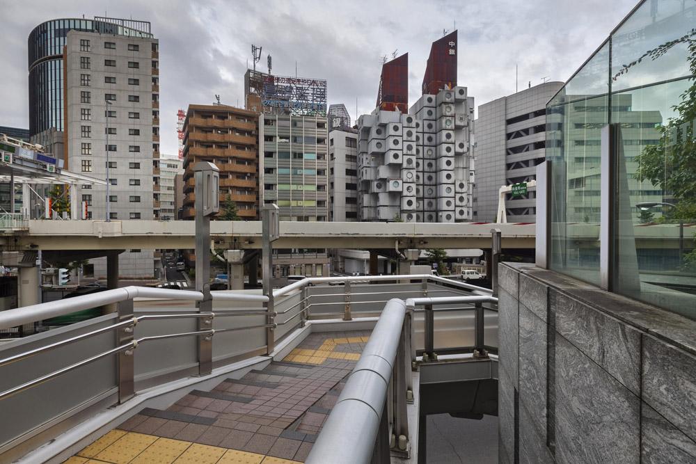 Nakagin capsule tower vista da shimbashi