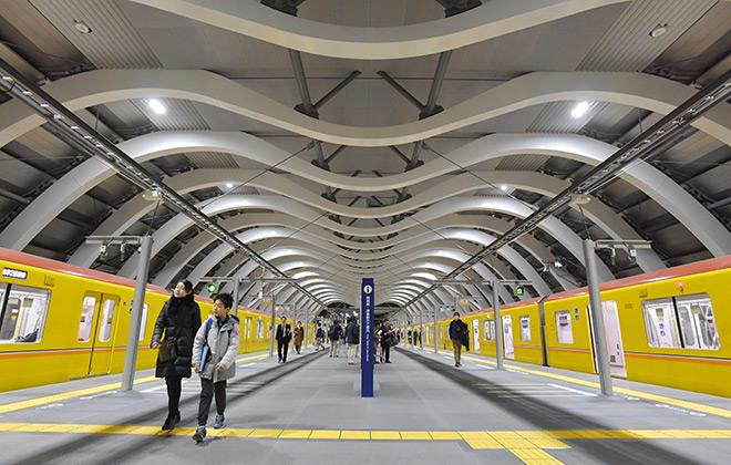 nuova stazione shibuya metropolitana ginza line