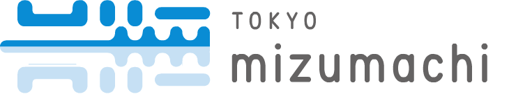 logo tokyo mizumachi la città sull'acqua a asakusa