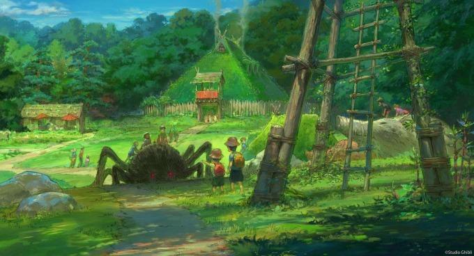 parco ghibli concept art area mononoke no satou